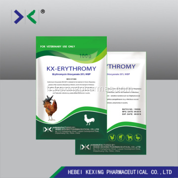Thyocyanate d&#39;érythromycine 5% de poudre de volaille soluble